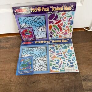Melissa & Doug Peel & Press Stained Glass KidS Multicolor NEW